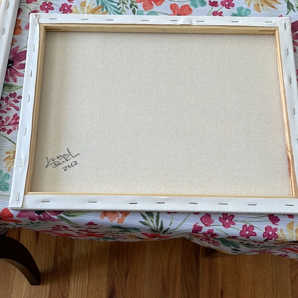 SOLD “RED BUD SEASON” ORIGINAL ACRYLIC LANDSCAPE PAINTING - Picture 2 of 2